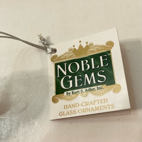 NWT Noble Gems by Kurt S. Adler Hand Blown Snowman Snowwoman baseball - Picture 5 of 6